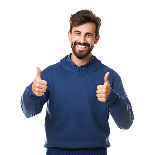 Man with Thumbs Up
