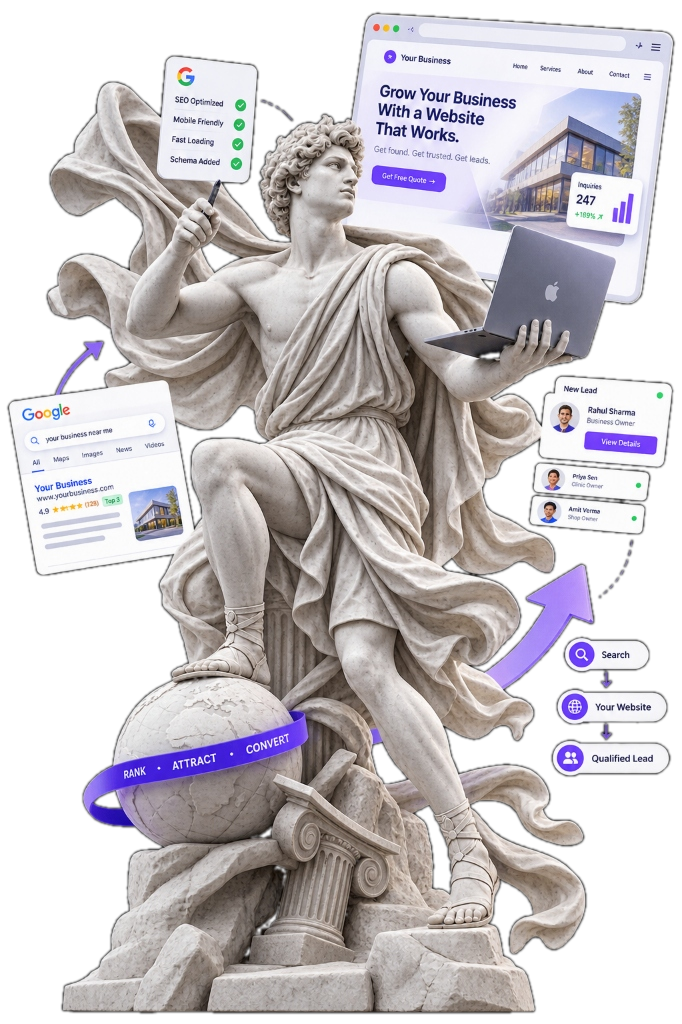 Websites That Rank and Generate Leads Statue Artwork